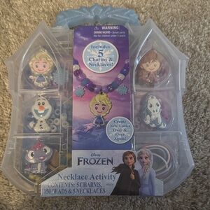 For Sunnyfashions Disney Frozen Necklace Activity Set - Blue and Purple